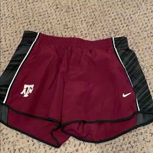 nike dry fit women’s size L maroon A&M shorts